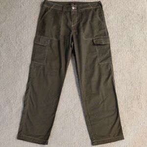 True Religion 34x32 Olive Green Cargo Pants Utility Pockets